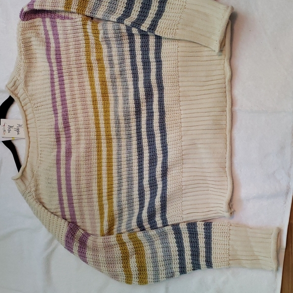Hippie Rose striped v neck sweater - Picture 3 of 3
